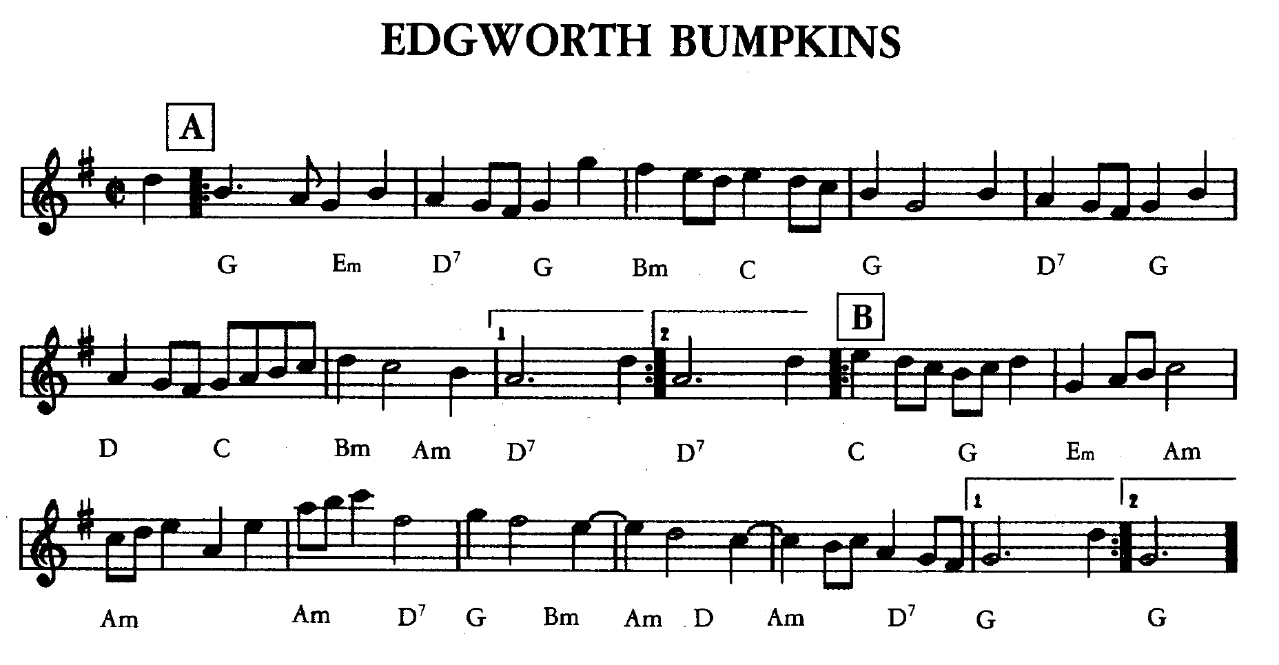 Edgworth Bumpkins (music)